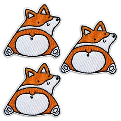 Image of BPA 3 Pcs Cartoon Dog Embroidered Patches Iron on or Sew for Clothing Jackets etc.