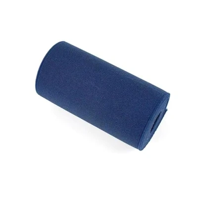 Image of 2 Meters 10 cm Wide Color Elastic Band Soft Stretch Rubber Webbing for Clothes DIY Sewing Accessories, Navy Blue, 10cm