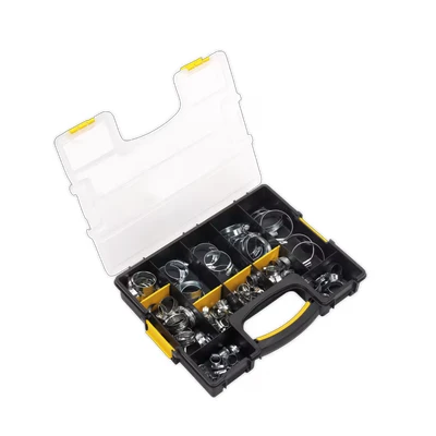 Image of Sealey Hose Clip Assortment 85pc Ø8 57mm