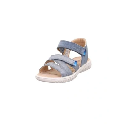 Image of Superfit Sparkle Sandals for kids, Size: 8K, Blau/silber Suede