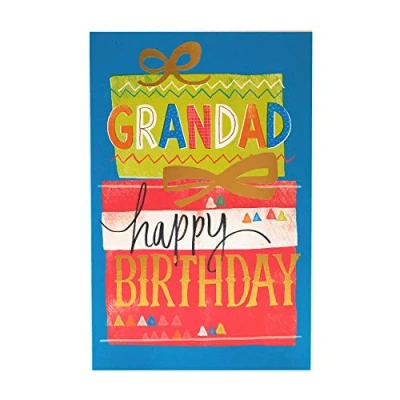Image of UK Greetings Birthday Card for Grandad Bright Design, 137mm x 210mm