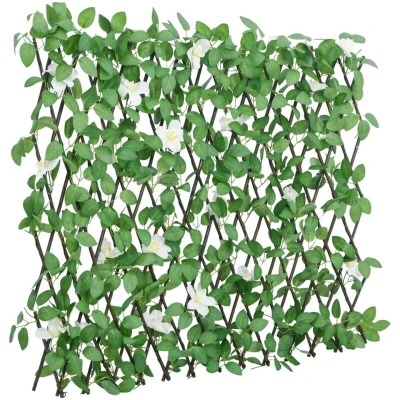 Image of vidaXL Artificial Ivy Trellis Expandable Green 186x30 cm