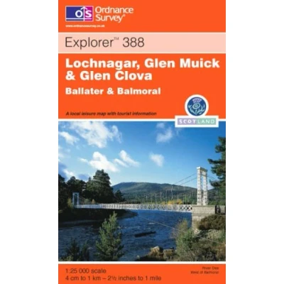 Image of Lochnagar, Glen Muick and Clova (OS Explorer Map Active): No. 388