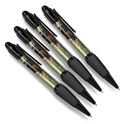 Image of Destination Vinyl Ltd 4 x Matching Ballpoint Pens Moose Canada Canadian Rocky Mountains #45783