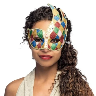 Image of Boland Harlequin Mask Venice, One Size