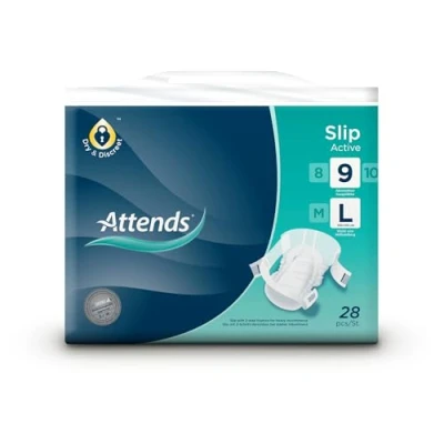 Image of Attends Slip Active 9 Large Slips 100 45cm