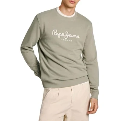 Image of Pepe Jeans Men&#039;s Saul Crew Sweatshirt, Green (Palm Green), S