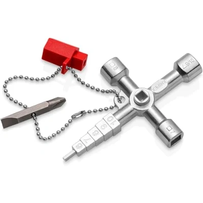 Image of Knipex Profi Key for all standard shut off systems 90 mm (self service card/blister) 00 11 04