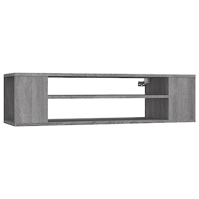 Image of vidaXL Hanging TV Cabinet Grey Sonoma 100x30x26.5 cm Engineered Wood