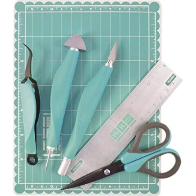 Image of We R Memory Keepers Mini Scrapbooking Tool Kit 6 Pieces, White