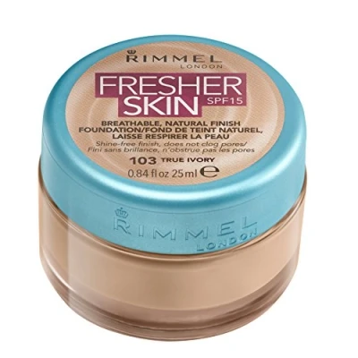 Image of Three Pack Rimmel Foundation Fresher Skin 25ml True Ivory 103