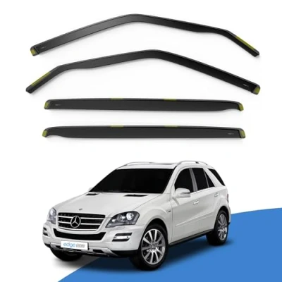 Image of Edgevisors Wind Deflectors Set Fits: Mercedes M Class ML W164 2005 2011 5 Door SUV 4pc