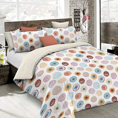 Image of Italian Bed Linen Sogni e Capricci Fantasy Duvet Cover (Made in Italy), Circle, Single