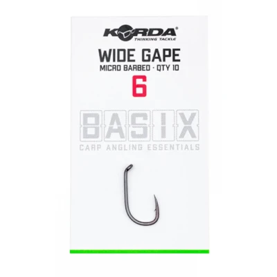 Image of Korda Basix Wide Gape size 4 Carp hooks