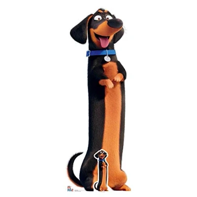 Image of SC1376 Buddy Sausage Dog Secret Life of Pets Lifesize Cardboard Cutout/Standee/Standup Height 131cm Width 48cm Perfect for fans, collectors and events