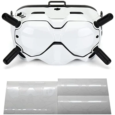 Image of WRAPGRADE Skin Compatible with DJI FPV Goggles V2 (RACING WHITE)