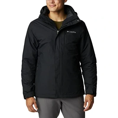 Image of Columbia Men&#039;s Element Blocker Interchange Jacket, 3 In 1 Winter Coat, Black, Size S