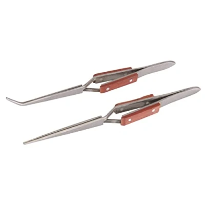 Image of Silverline Cross Action Tweezer Set 2pce 162 / 165mm