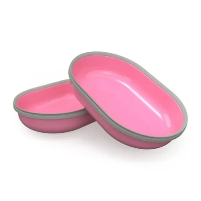 Image of Sure Petcare SureFeed Bowl set (Pack of 2) with Integrated Seal, Compatible Microchip Pet Feeder, Works for Wet and Dry Food, Keeps Food Fresh, Pink