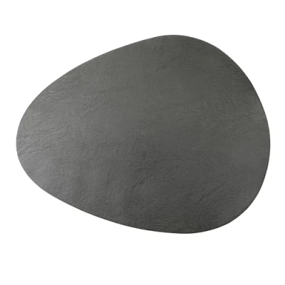 Image of Mikasa 4pc PU Pebble Placemats, Slate Grey, 38cm x 30cm, Tagged