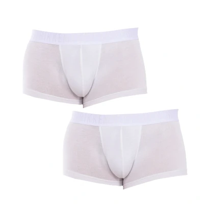 Image of Bikkembergs Mens Pack 2 Boxers Fashion Bamboo BKK1UTR03BI man White Rubber Size Large
