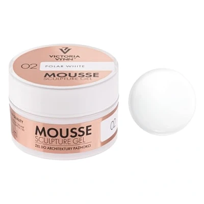 Image of Victoria Vynn MOUSSE SCULPTURE Gel 50ml NEW Thixotropic POLAR WHITE 02