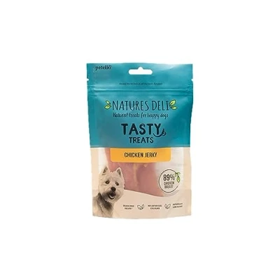 Image of Natures Deli Chicken Jerky Dog Treats, Grain Free Low Fat Treats for Dogs, High Protein Chews 100 g