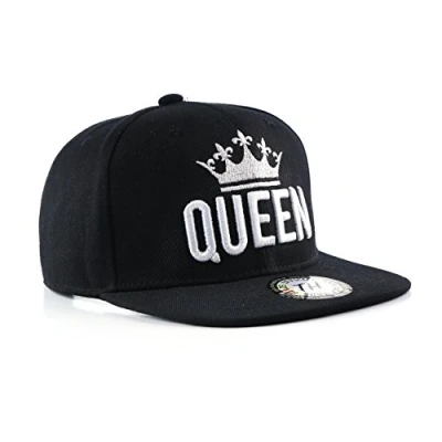 Image of True Heads Queen Snapback Baseball Cap Black