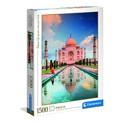 Image of Clementoni Collection 31818, Taj Mahal Puzzle For Children and Adults 1500 Pieces, Ages 10 Years Plus, Multi Coloured