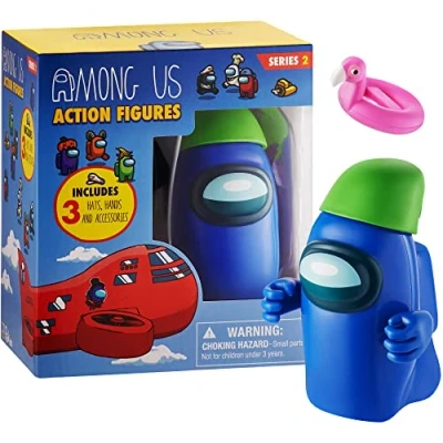 Image of Among Us Collectible Action Figure Series 2 With Accessories (Blue)