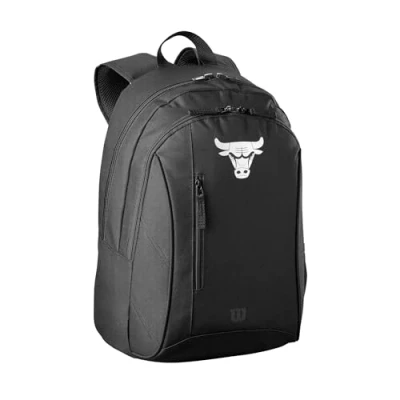 Image of Wilson backpack NBA Team, suitable for 1 basketball in official size, team logo silver, polyester