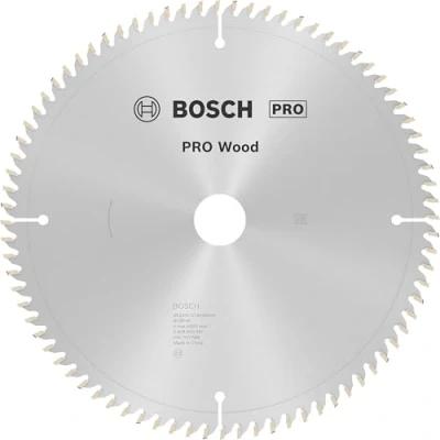 Image of Bosch 1x PRO Wood Circular Saw Blade for Corded Mitre Saws (for Softwood, Hardwood, Ø mm, Professional Accessory Saw)
