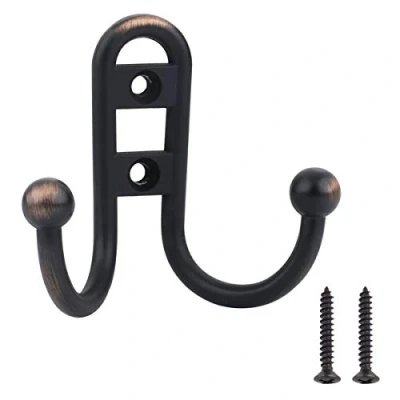 Image of Amazon Basics AB4500 OR 5 Robe Hook, Oil Rubbed Bronze