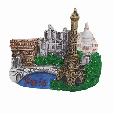 Image of Paris France 3D Fridge Magnet Tourist Souvenir Gift Collection Home Kitchen Decoration Magnetic Sticker Refrigerator