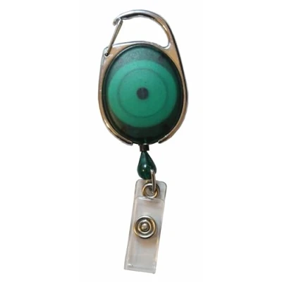 Image of Customcard ltd® 6 x Premier Green Yo Badge Reel Identity ID Card Pass Holder