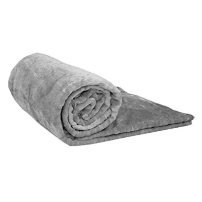 Image of Papa Jones Ltd Soft Warm Faux Fur Throw Sofa Bed Blanket, Fluffy Reversible Blankets, Pure Polyester Lightweight And Breathable Microfiber For Couch Sofa, (Medium (127cm x 152cm), Silver)