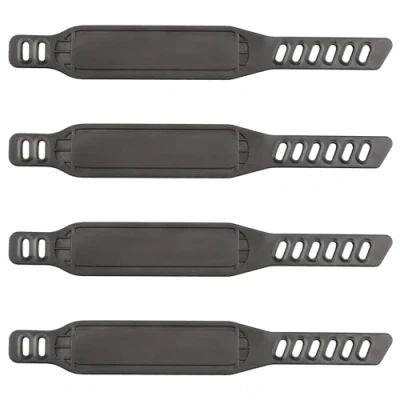Image of Tabanzhe 4 PCS Adjustable Exercise Bike Pedal Straps,Universal Stationary Strap,Fits Most Pedals Bicycle Cycle For Home or Gym