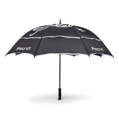 Image of Titleist StaDry Double Canopy Umbrella, Black/White