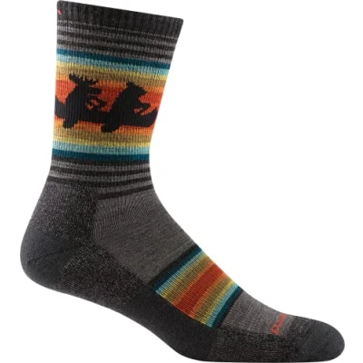 Image of Darn Tough Willoughby Micro Crew Lightweight Sock with Cushion Men&#039;s Taupe Large