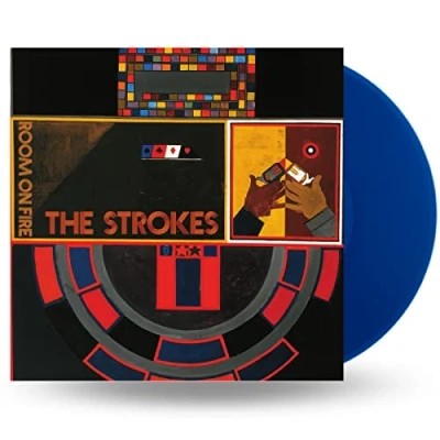 Image of The Strokes Room On Fire Blue vinyl Sealed 2023 UK LP 196588016813