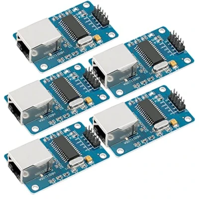 Image of AZDelivery 5 x ENC28J60 Ethernet Shield LAN Network Module compatible with Arduino Including E Book!