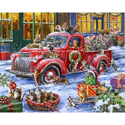 Image of Vermont Christmas Company It&#039;s a Cats&#039; Jigsaw Puzzle 1000 Piece