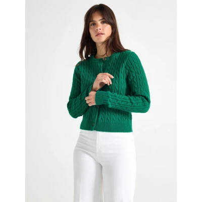 Image of Pattern knit cardigan