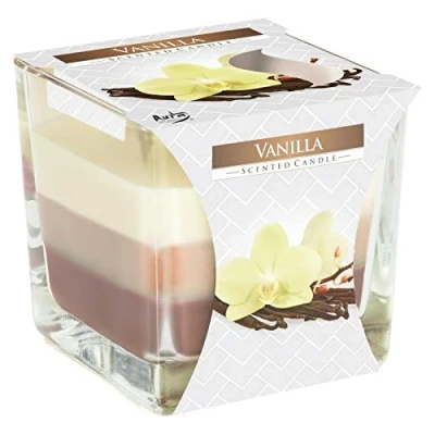 Image of Vanilla Scented Candle in Glass Jar 2 Wicks Assorted Fragrance Home Decor Xmas Gift