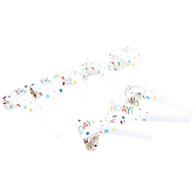 Image of (PKT) 8 Confetti Birthday Noisemaker Blowouts