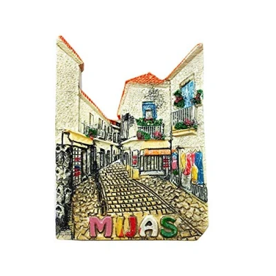 Image of Mijas Spain 3D Souvenir Fridge Magnet Gift,Handmade Home &amp; Kitchen Decoration Refrigerator Collection