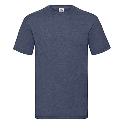 Image of Fruit of the Loom Men&#039;s Short Sleeved T Shirt Grey Large
