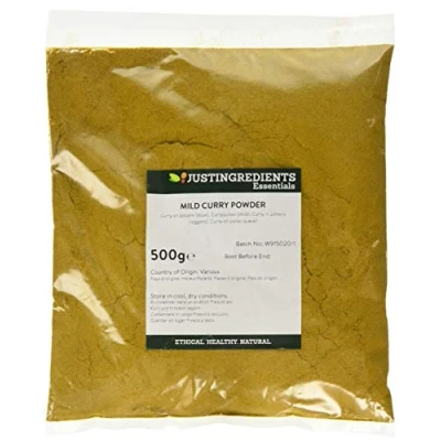 Image of JustIngredients Essentials Curry Powder (Mild), 500 g Pack of 2