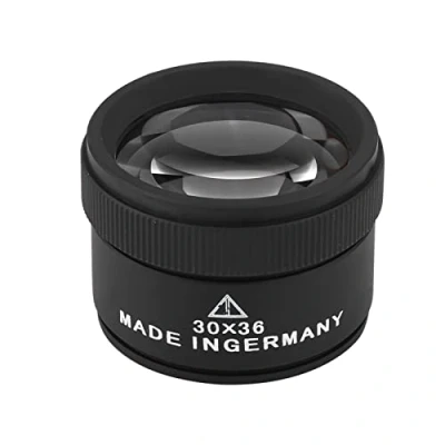 Image of Brrnoo Jewellers Loupe,30x Jewelry Optical Magnifier Glasses Portable Pocket Jewelers Loupe Jewellery Antiques Eye Lens Magnifying Handheld Loop