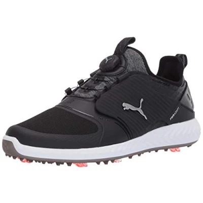 Image of PUMA Men&#039;s Ignite Pwradapt Caged Golf Shoes, Quiet Shade Bronze Black, 9 UK